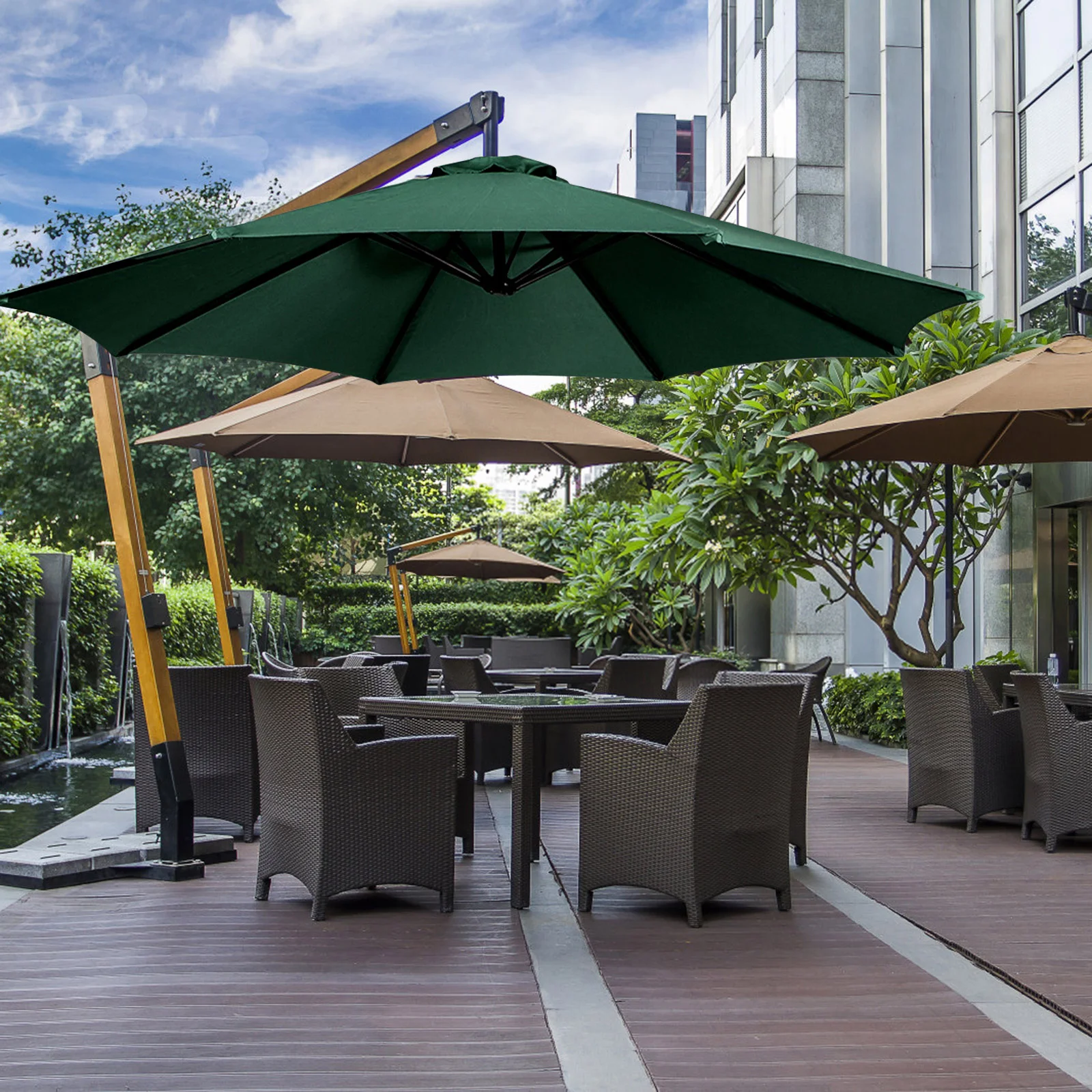 Outdoor Parasol Fabric Umbrella Canopy Replacement Patio Umbrellas Wind Proof Garden Car Sunshade Cloth Pillar Supply
Outdoor Parasol Fabric Umbrella Canopy Replacement Patio Umbrellas Wind Proof Garden Car Sunshade Cloth Pillar Supply