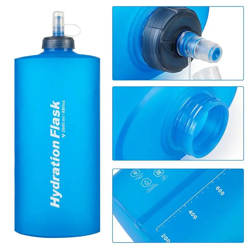 1000ml 2000ml Soft Folding Collapsible Water Bottle For Running Hydration Camping Hiking Pack Waist Bag Vest Sport Water Bottle
1000ml 2000ml Soft Folding Collapsible Water Bottle For Running Hydration Camping Hiking Pack Waist Bag Vest Sport Water Bottle