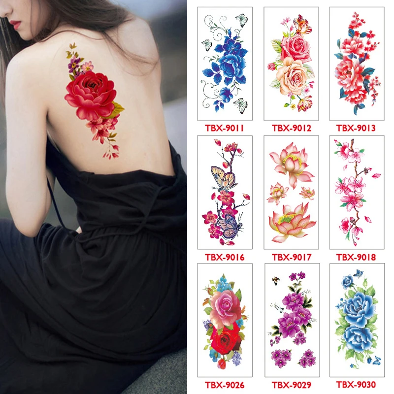 1 Piece Temporary Tattoos Stickers Waterproof Rose Flowers Series Tattoo Stickers Women Tattoos Hands Arm DIY Sexy Body Leg
1 Piece Temporary Tattoos Stickers Waterproof Rose Flowers Series Tattoo Stickers Women Tattoos Hands Arm DIY Sexy Body Leg