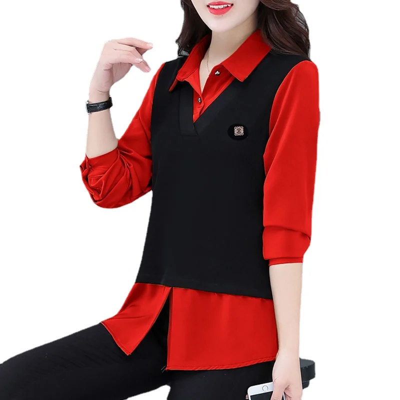Fashion Autumn Fake Two Piece Shirt Thin 2023 New Fashion Large Western Underlay
Fashion Autumn Fake Two Piece Shirt Thin 2023 New Fashion Large Western Underlay