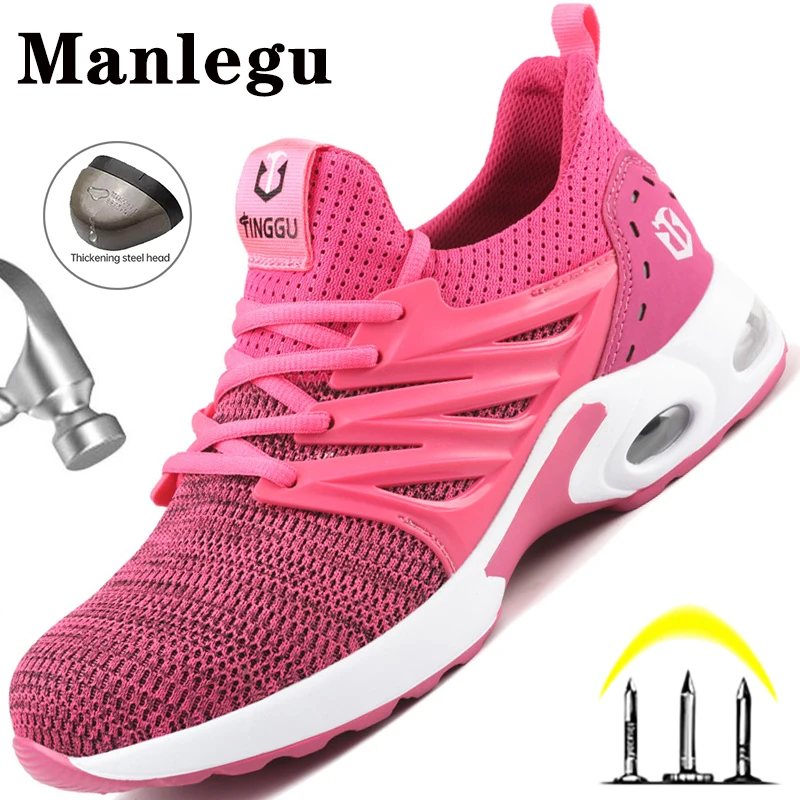 Кроссовки женские/мужские легкие из дышащего материала, со стальным носком
Кроссовки женские/мужские легкие из дышащего материала, со стальным носком