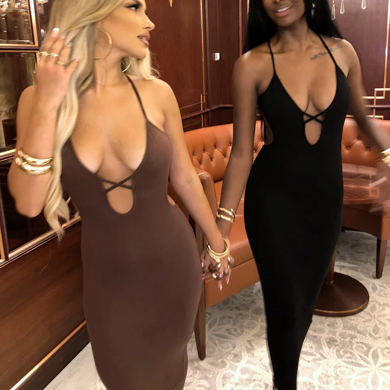Summer Sexy Spaghetti Strap Maxi Dress 2022 Women V-Neck Sleeveless Backless Night Club Party Bodycon Dress Y2k Elegant Sundress
Summer Sexy Spaghetti Strap Maxi Dress 2022 Women V-Neck Sleeveless Backless Night Club Party Bodycon Dress Y2k Elegant Sundress