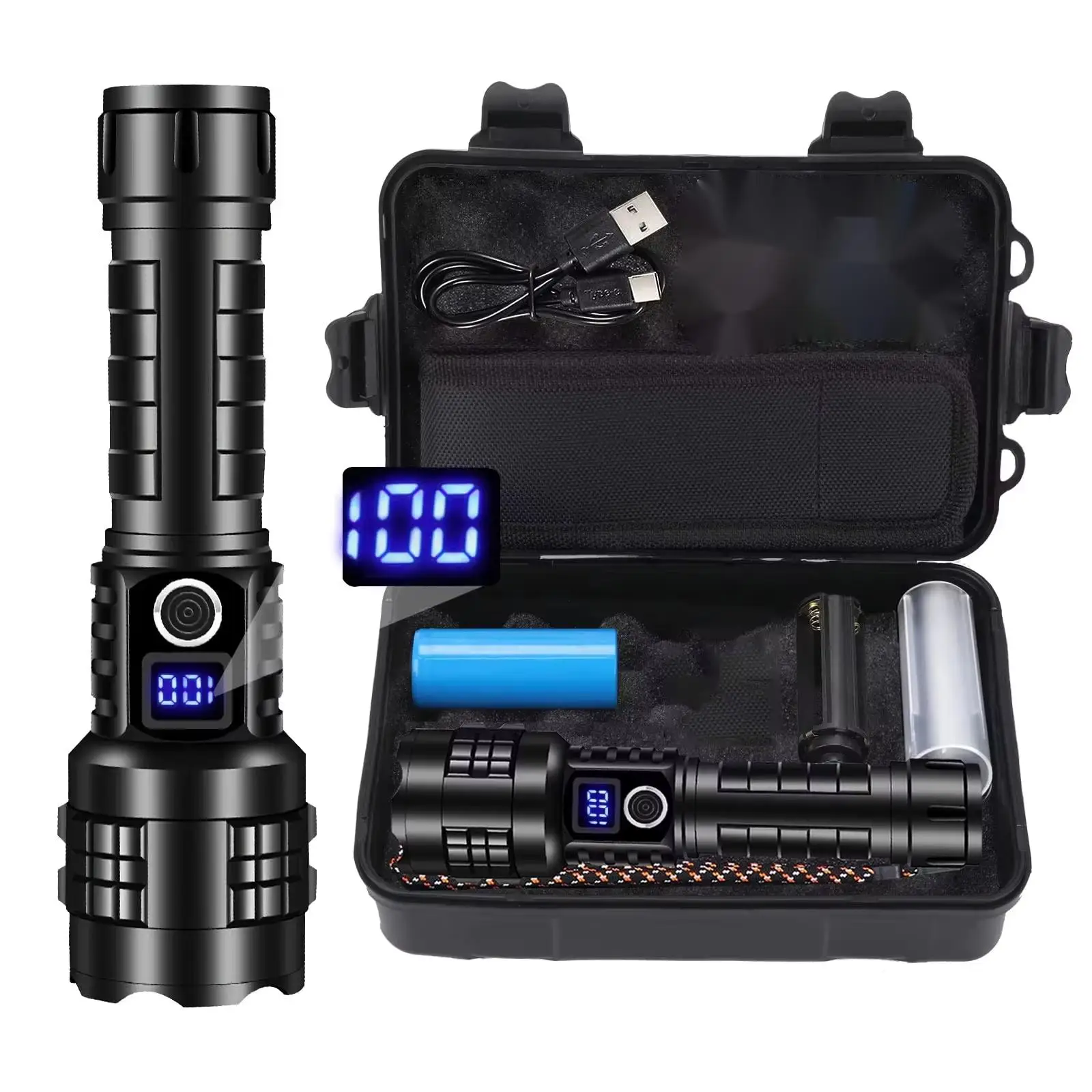 Портативный светодиодный фонарь 200000 лм
Портативный светодиодный фонарь 200000 лм