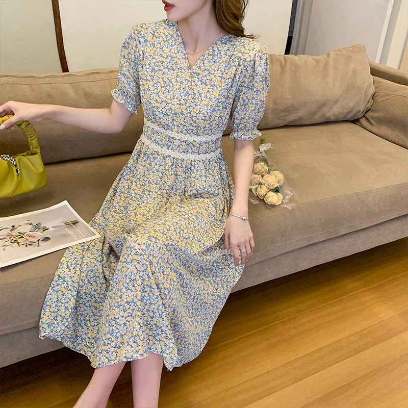 Women Floral Chiffon V-Neck Sexy Chic Midi Dresses Summer Casual Boho Beach Sundress 2023 Elegant Bodycon Party Evening Vestidos
Women Floral Chiffon V-Neck Sexy Chic Midi Dresses Summer Casual Boho Beach Sundress 2023 Elegant Bodycon Party Evening Vestidos