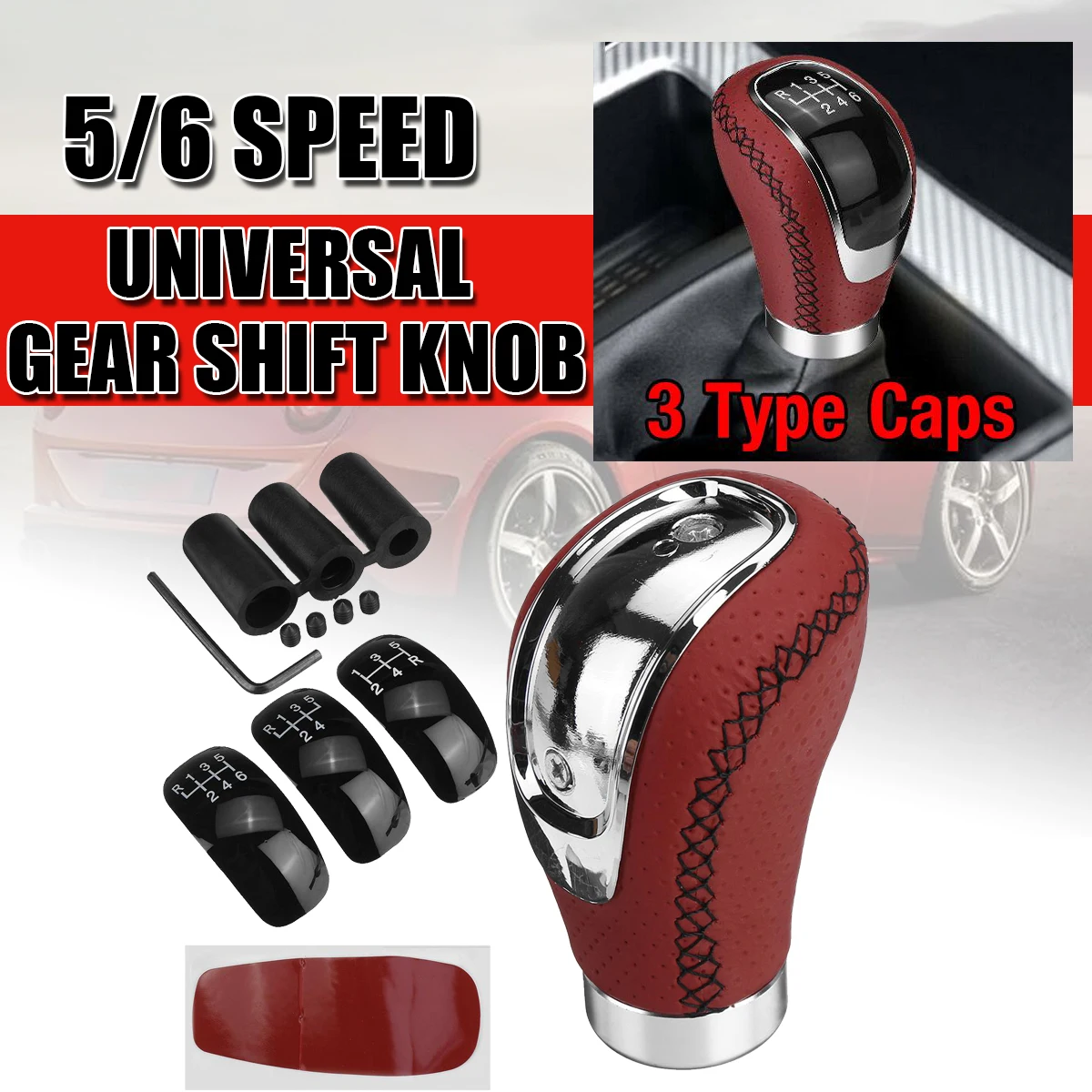 Universal 5/6 Speed PU Leather Gear Shift Knob Manual Car Gear Stick Shift Knob Gear Stick Shift Knob
Universal 5/6 Speed PU Leather Gear Shift Knob Manual Car Gear Stick Shift Knob Gear Stick Shift Knob