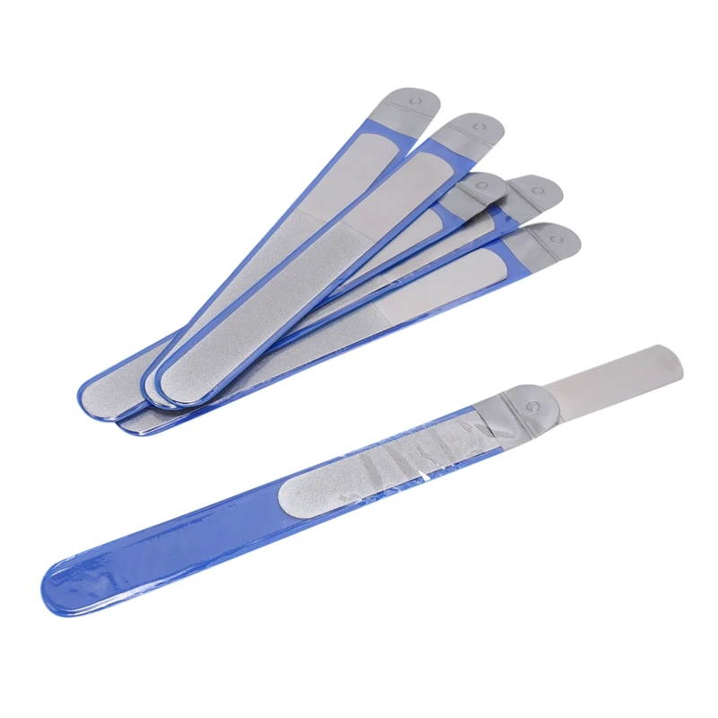 6 Pieces Stainless Steel Nail File Double-Sided Diamond Nail File Metal Nail File Manicure File For Family And Travel
6 Pieces Stainless Steel Nail File Double-Sided Diamond Nail File Metal Nail File Manicure File For Family And Travel