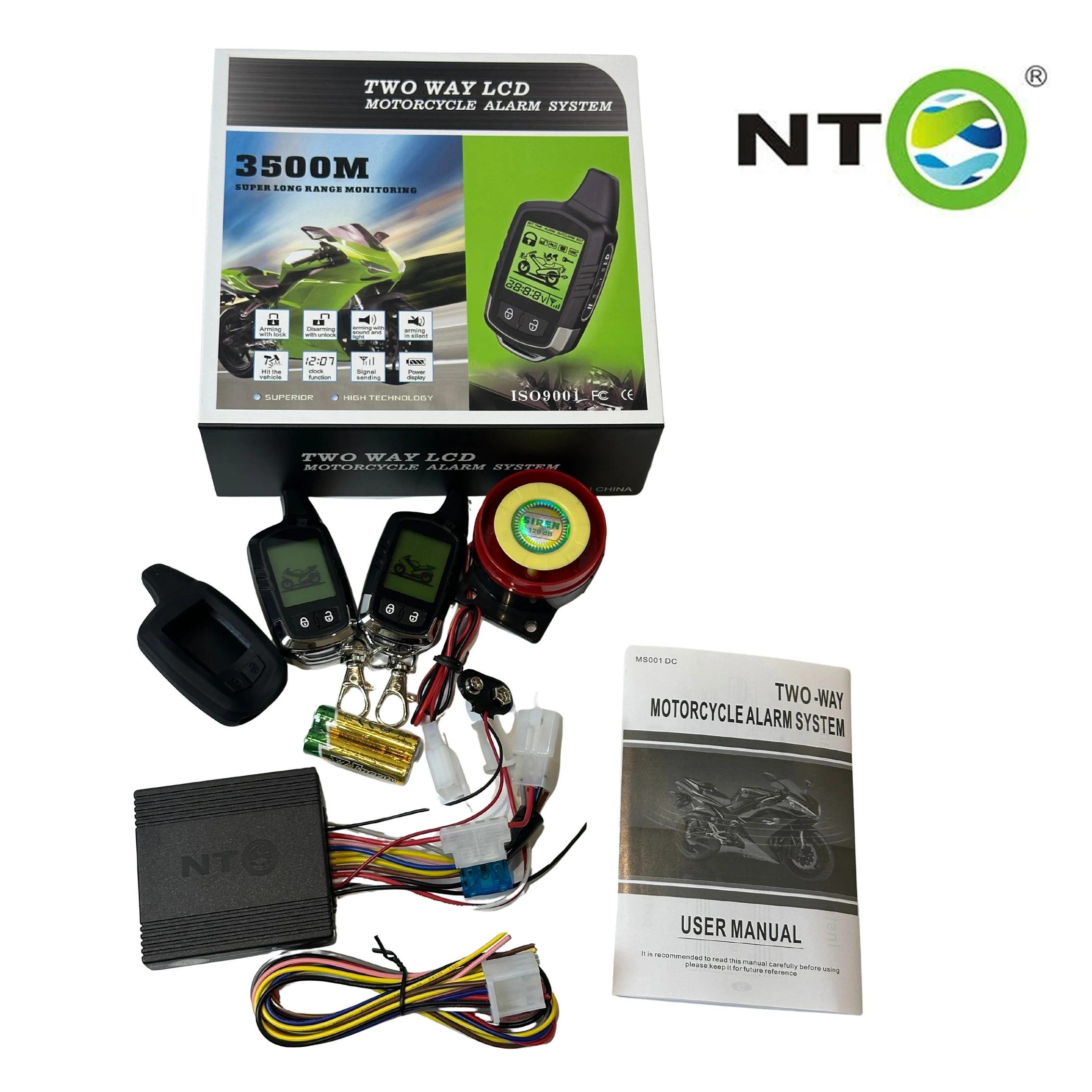 NTO 2-сторонняя охранная сигнализация для мотоцикла, автомобильная умная система, беспроводной пульт дистанционного запуска двигателя, центральная блокировка, ЖК-дисплей, удаленный датчик удара
NTO 2-сторонняя охранная сигнализация для мотоцикла, автомобильная умная система, беспроводной пульт дистанционного запуска двигателя, центральная блокировка, ЖК-дисплей, удаленный датчик удара