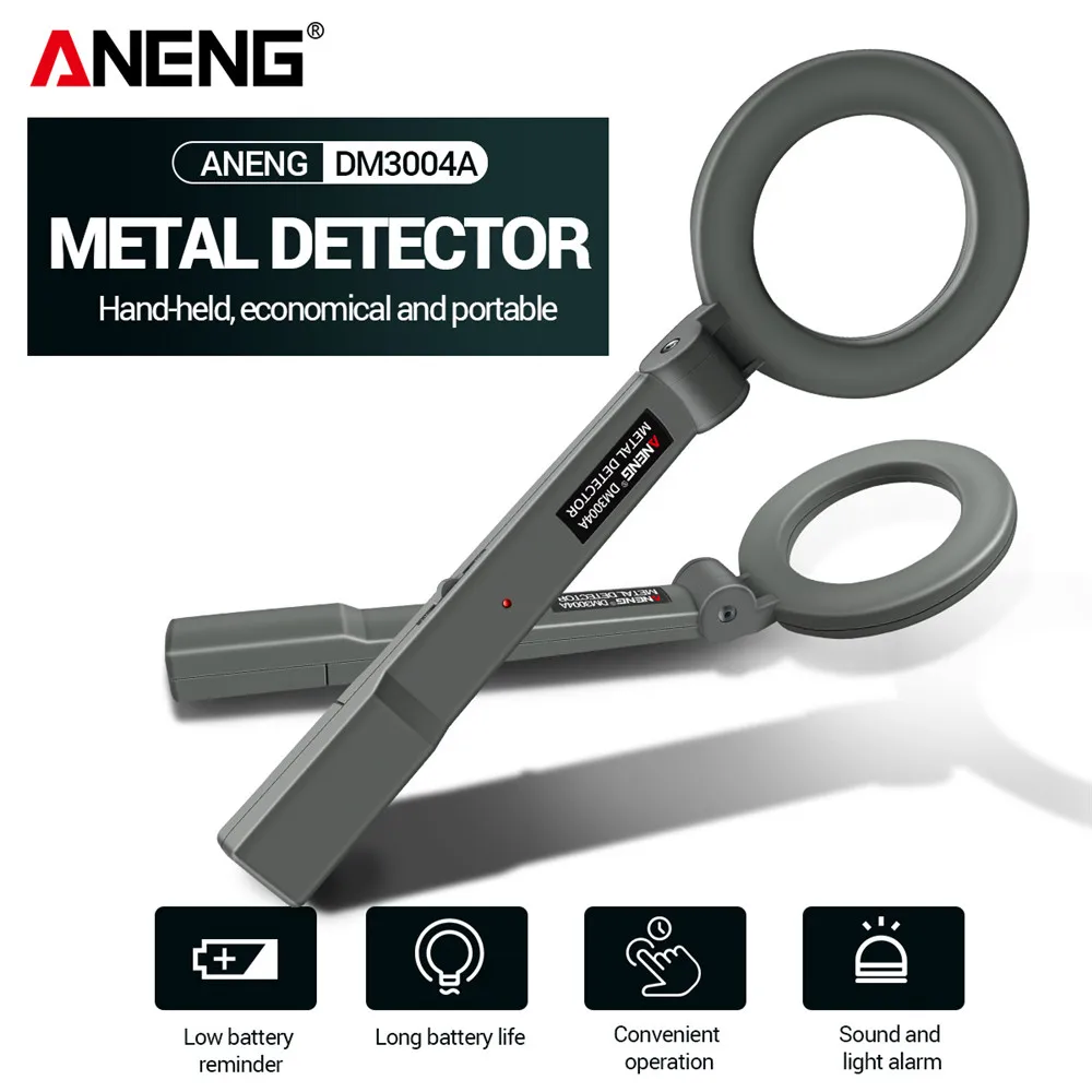 ANENG DM3004A Metal Detector High Sensitivity Body Search Tools Portable Handheld Security Super Scanner Tool Finder
ANENG DM3004A Metal Detector High Sensitivity Body Search Tools Portable Handheld Security Super Scanner Tool Finder