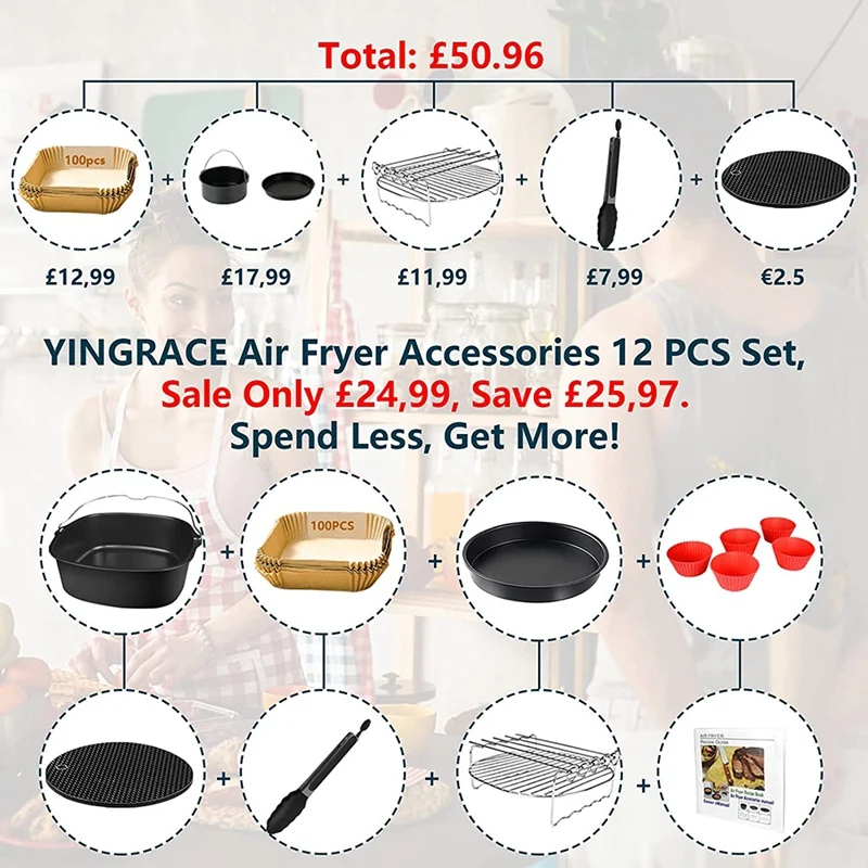 Квадратные аксессуары для фритюрницы 9 дюймов, для Cosori Ninja Phillips Tower чайник Tefal и т. Д. 5,6-л, фритюрница с глубокой корзиной
Квадратные аксессуары для фритюрницы 9 дюймов, для Cosori Ninja Phillips Tower чайник Tefal и т. Д. 5,6-л, фритюрница с глубокой корзиной