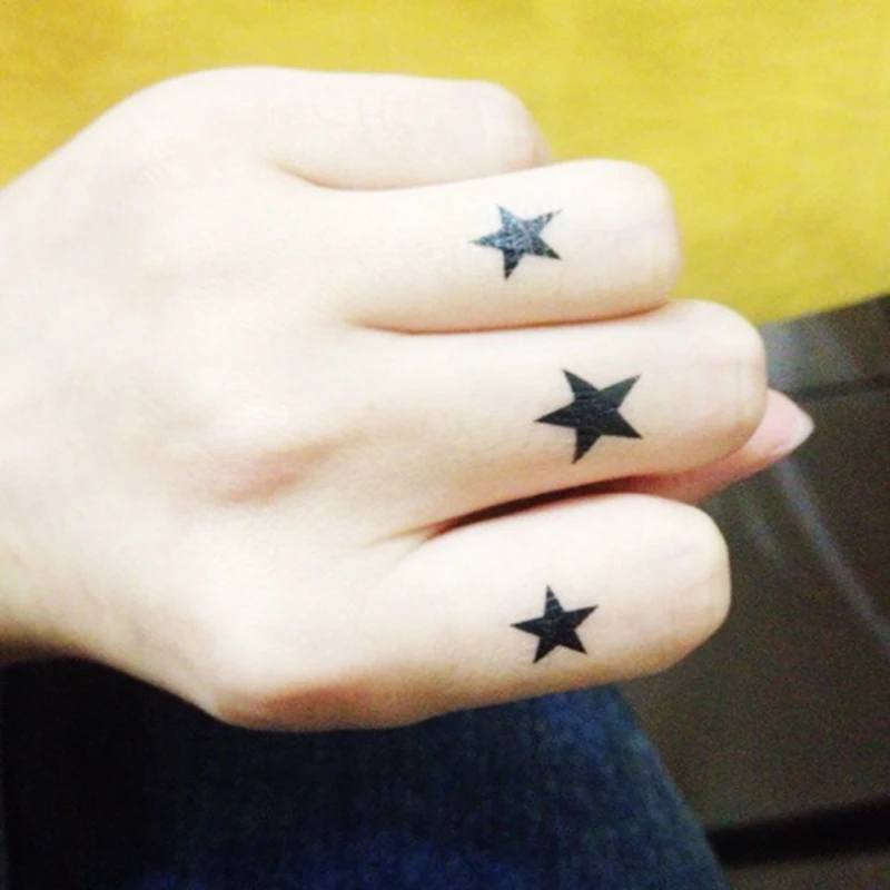 Black Five-pointed Star Temporary Tattoo Cartoon Kids Girl Tatoo Hand Waterproof Ear Tattoos Stickers Men Body Arm Finger Art
Black Five-pointed Star Temporary Tattoo Cartoon Kids Girl Tatoo Hand Waterproof Ear Tattoos Stickers Men Body Arm Finger Art