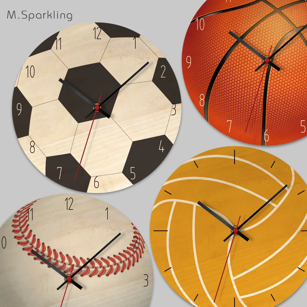 Simple Creative Wall Clock Football Wooden Mute Wall Clock Modern Acrylic Plastic Reloj De Pared Living Room Decoration Decor
Simple Creative Wall Clock Football Wooden Mute Wall Clock Modern Acrylic Plastic Reloj De Pared Living Room Decoration Decor