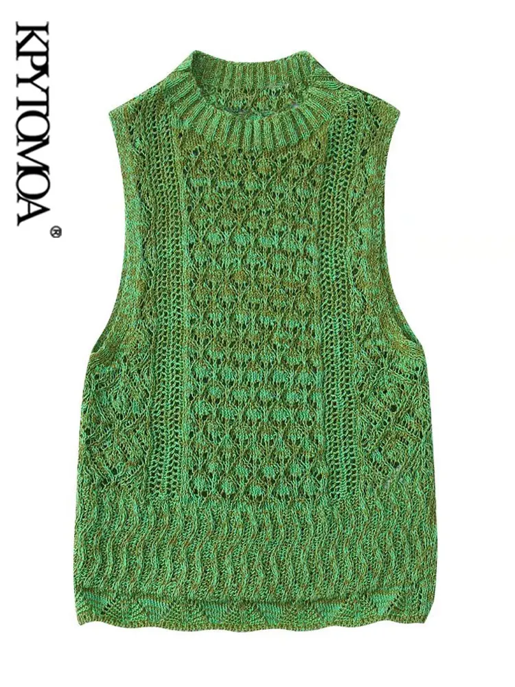 KPYTOMOA женский Модный укороченный вязаный жилет с вырезами свитер винтажные женские пуловеры без рукавов с круглым вырезом шикарные топы
KPYTOMOA женский Модный укороченный вязаный жилет с вырезами свитер винтажные женские пуловеры без рукавов с круглым вырезом шикарные топы