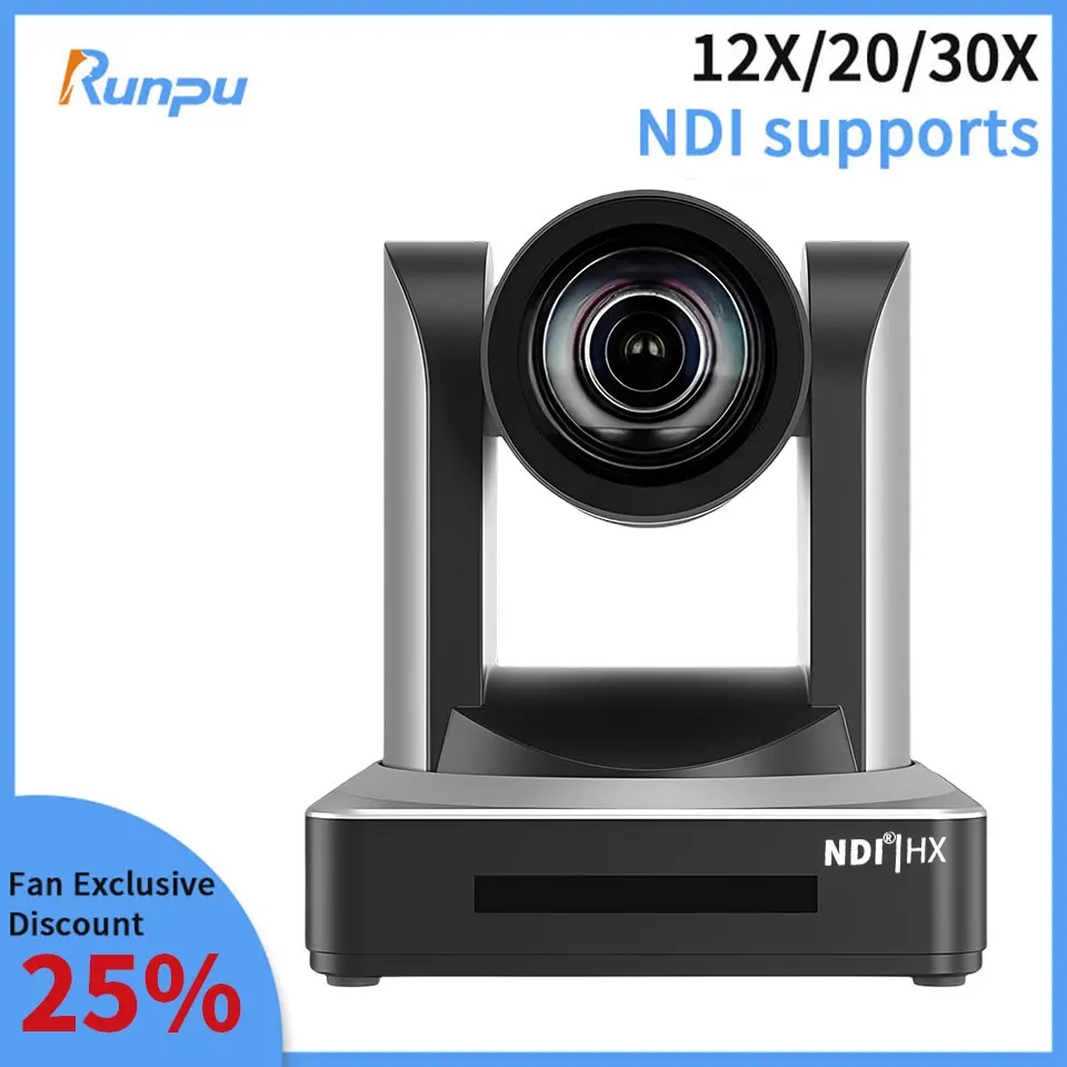 

Runpu 12x 20x 30x zoom 1080p60 hd video conference PTZ POE ip camera support NDI SDI with HDMI USB LAN output for Zoom meeting