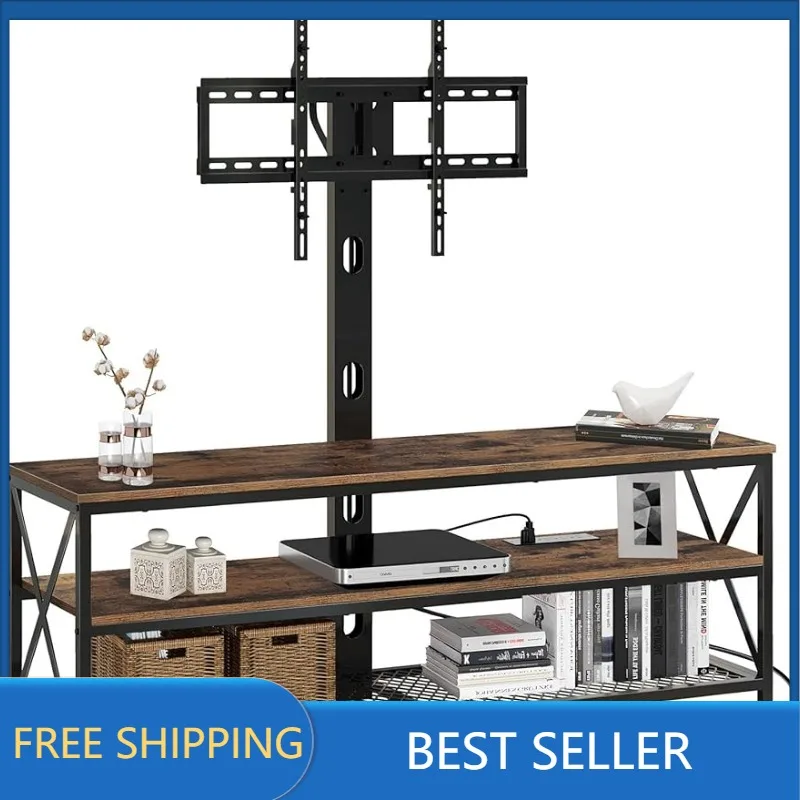 TV Stand with Mount and Power Outlet 51", Swivel TV Stand Mount for 32/45/55/60/65/70 inch TVs, Height Adjustable TV
TV Stand with Mount and Power Outlet 51", Swivel TV Stand Mount for 32/45/55/60/65/70 inch TVs, Height Adjustable TV