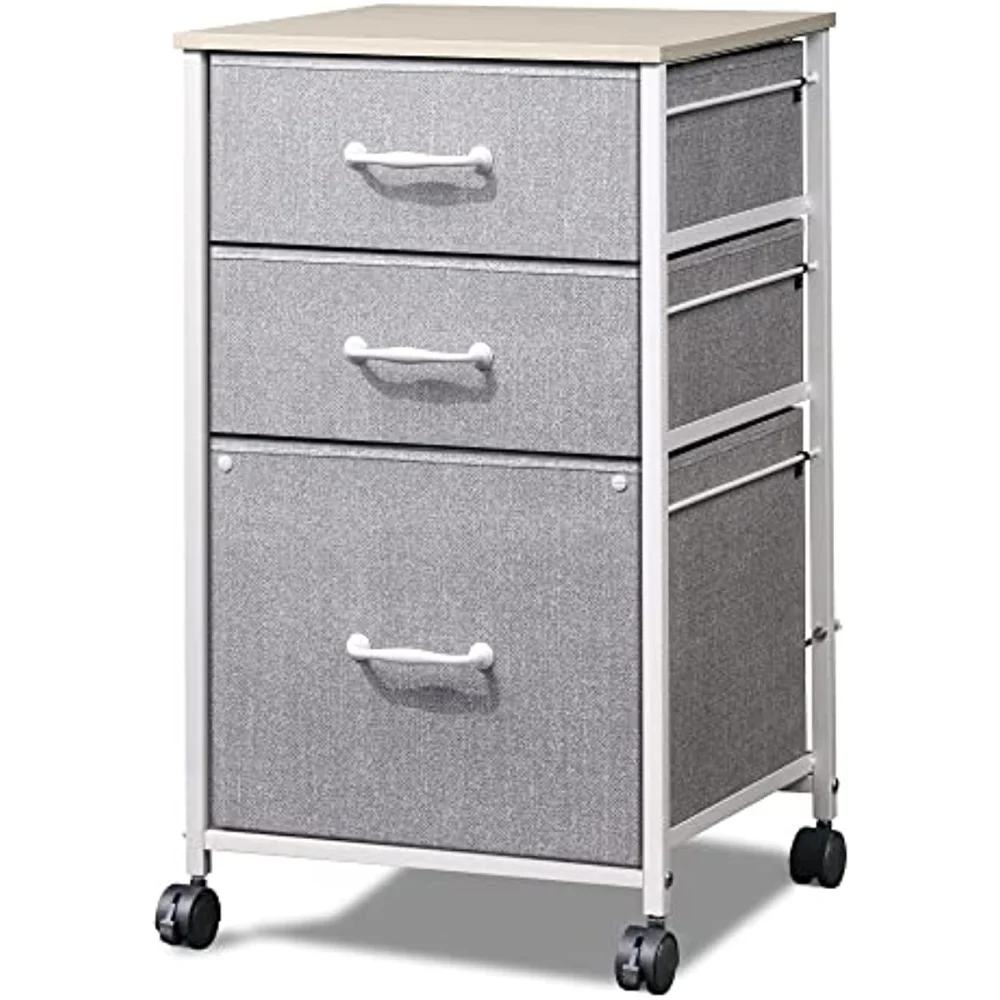 Mobile File Cabinet, Rolling Printer Stand with 3 Drawers, Fabric Vertical Filing Cabinet fits A4 or Letter Size for Home Office
Mobile File Cabinet, Rolling Printer Stand with 3 Drawers, Fabric Vertical Filing Cabinet fits A4 or Letter Size for Home Office