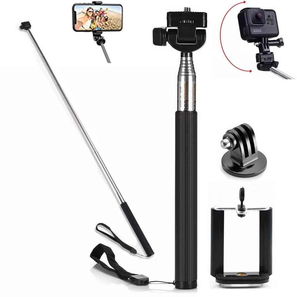 Extendable Handheld Selfie Stick Monopod, Mount Adapter For Gopro Hero 10 9 8 7 5 4 SJCAM XiaoYi EKEN H9R Sport Action Camera
Extendable Handheld Selfie Stick Monopod, Mount Adapter For Gopro Hero 10 9 8 7 5 4 SJCAM XiaoYi EKEN H9R Sport Action Camera