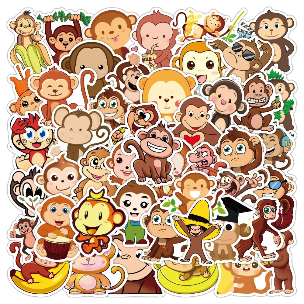 10/30/50pcs new monkey animal graffiti waterproof sticker luggage notebook scooter water cup decorative stickers wholesale
10/30/50pcs new monkey animal graffiti waterproof sticker luggage notebook scooter water cup decorative stickers wholesale