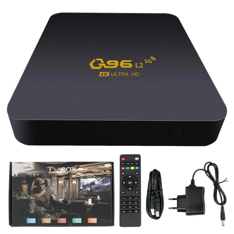 Q96 L2 Smart TV Box Android 10.0 Amlogic S905L2 Quad Core 2.4G WIFI 4K Set Top Box 8GB 64G 128GB Media Player H.265 Home Theater
Q96 L2 Smart TV Box Android 10.0 Amlogic S905L2 Quad Core 2.4G WIFI 4K Set Top Box 8GB 64G 128GB Media Player H.265 Home Theater