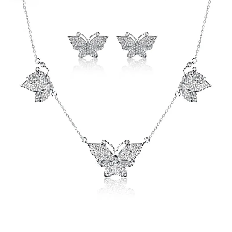 SLBRIDAL Sparkling Rhinestones Wedding Butterfly AAA Cubic Zirconia Necklace Set Bridal CZ Jewelry set Bridesmaids Women Jewelry
SLBRIDAL Sparkling Rhinestones Wedding Butterfly AAA Cubic Zirconia Necklace Set Bridal CZ Jewelry set Bridesmaids Women Jewelry