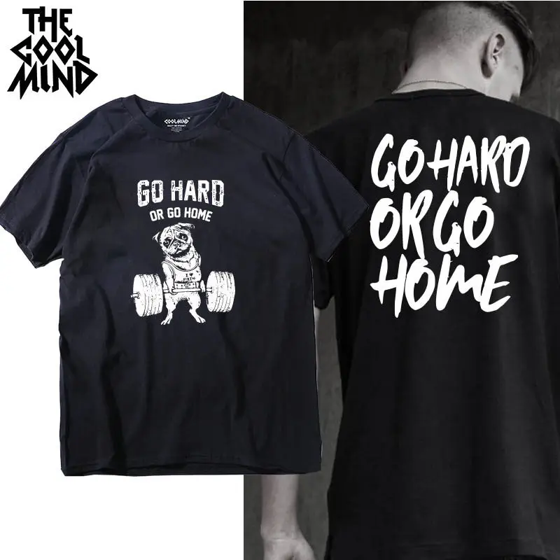 COLDOFF Top quality100% Cotton Men Tshirt Causl Short Sleeve Crewneck Go Hard Or Go Home Pug Mens T Shirt Tops Tees Shirt
COLDOFF Top quality100% Cotton Men Tshirt Causl Short Sleeve Crewneck Go Hard Or Go Home Pug Mens T Shirt Tops Tees Shirt