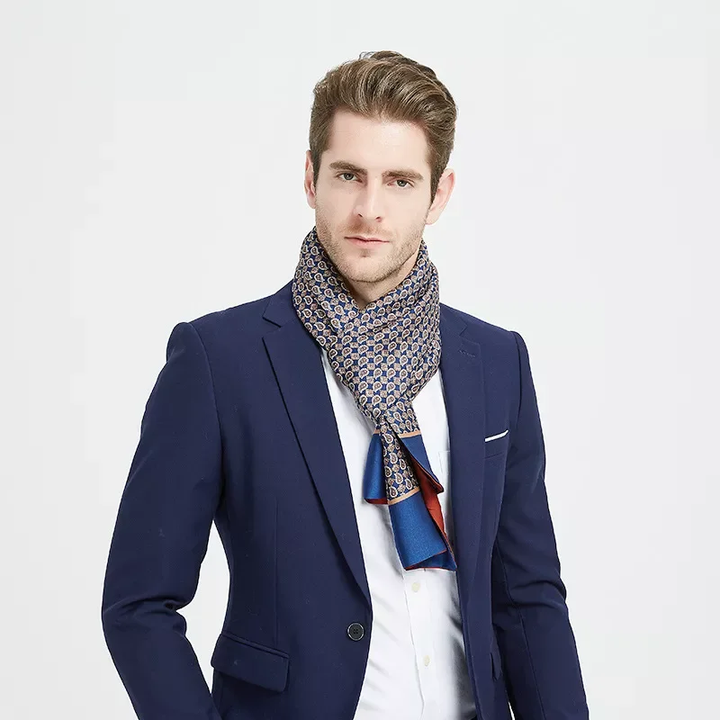Designer Silk Scarf Business Men Scarf Shawl Retro Double-sided Winter Scarf High Quality Scarf Bufanda De Los Hombres
Designer Silk Scarf Business Men Scarf Shawl Retro Double-sided Winter Scarf High Quality Scarf Bufanda De Los Hombres