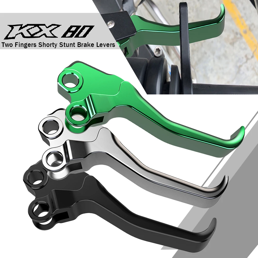 KX 80 1997-2000 Motocross Accessories CNC Two Fingers Shorty Stunt Brake Levers Dirt bkie For KAWASAKI KX80 1997 2000 1999 1998
KX 80 1997-2000 Motocross Accessories CNC Two Fingers Shorty Stunt Brake Levers Dirt bkie For KAWASAKI KX80 1997 2000 1999 1998