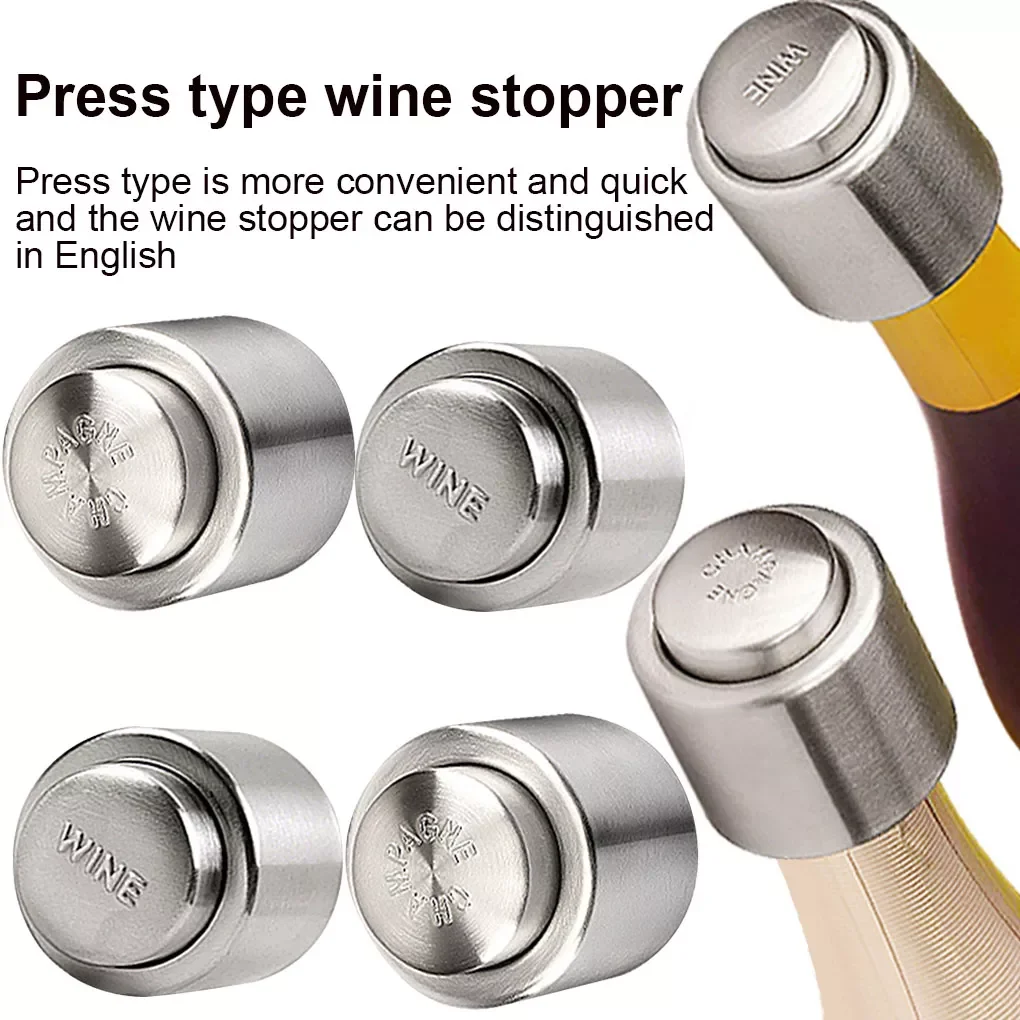 2022New New 1PC Wine Bottle Stopper Stainless Steel Fresh Keeping Champagne Sealer Resealable Leak-Proof Cap
2022New New 1PC Wine Bottle Stopper Stainless Steel Fresh Keeping Champagne Sealer Resealable Leak-Proof Cap