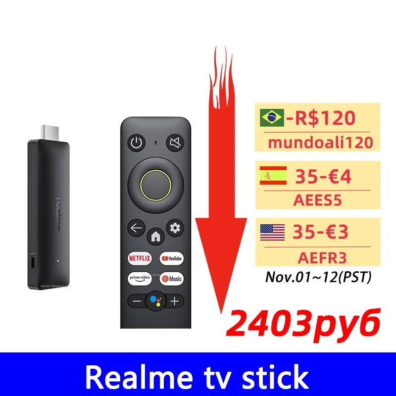 Smart Google TV Stick 1GB 2GB RAM 8GB ROM ARM Cortex Bluetooth 5.0 Google Assistant TV Stick Global Version media player
Smart Google TV Stick 1GB 2GB RAM 8GB ROM ARM Cortex Bluetooth 5.0 Google Assistant TV Stick Global Version media player