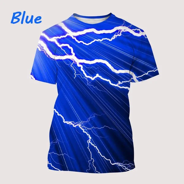 2023 Lightning 3D Printed Short Sleeve Street Colorful Personality Casual Hip-Hop T-Shirt
2023 Lightning 3D Printed Short Sleeve Street Colorful Personality Casual Hip-Hop T-Shirt