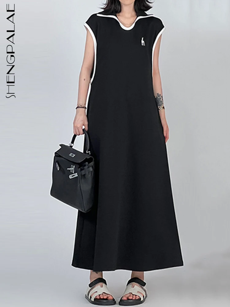 SHENGPALAE Sleeveless Dress For Women Fashion Lapel Embroidery Casual Loose A-line Vestido Robe Female Summer 2023 New 5R4984
SHENGPALAE Sleeveless Dress For Women Fashion Lapel Embroidery Casual Loose A-line Vestido Robe Female Summer 2023 New 5R4984