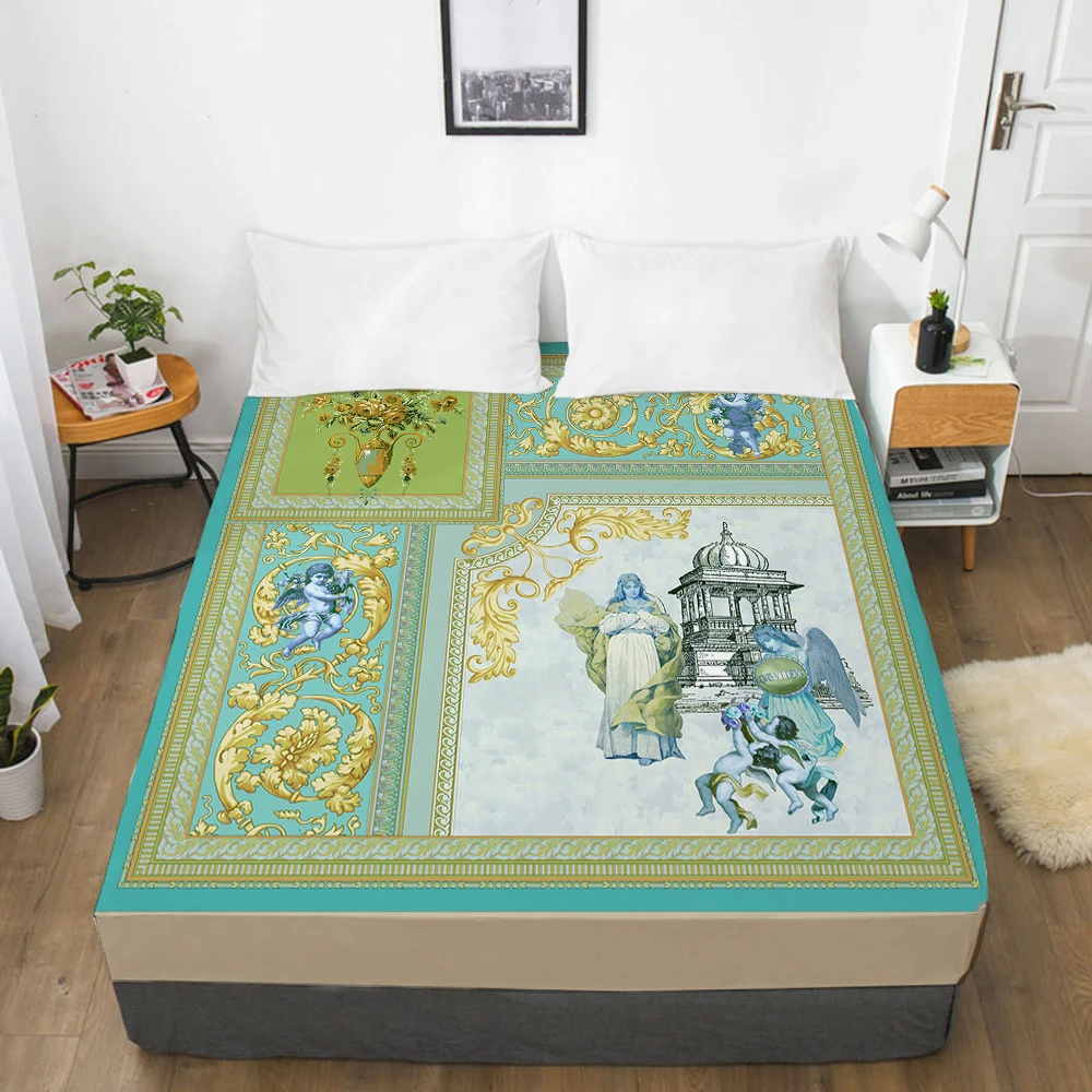 1pc Elastic fitted sheet bed sheet With An Elastic Band Mattress Cover 160x200 Customizable size Bed cover oil flower green
1pc Elastic fitted sheet bed sheet With An Elastic Band Mattress Cover 160x200 Customizable size Bed cover oil flower green