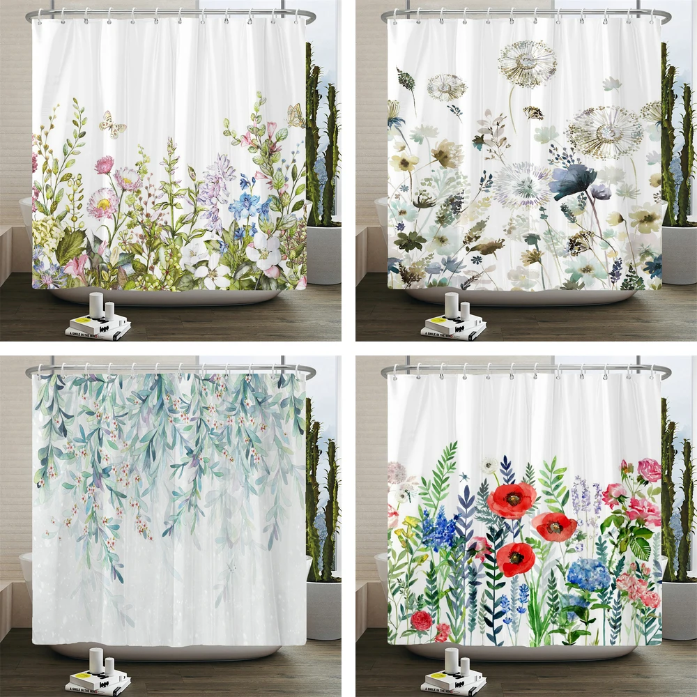 Green Plant Leaf Vines Flowers Shower Curtain Print Modern Nordic Minimalist Polyster Home Decor Bathroom Curtain with Hooks
Green Plant Leaf Vines Flowers Shower Curtain Print Modern Nordic Minimalist Polyster Home Decor Bathroom Curtain with Hooks