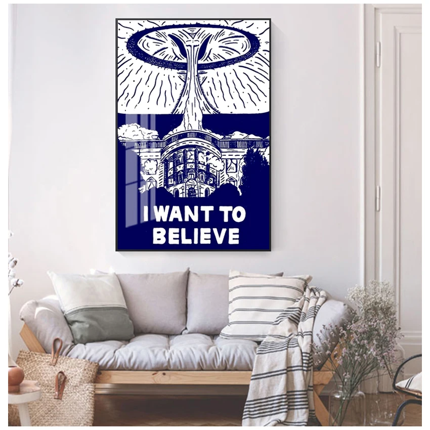 Wall Art Pictures For Living Room Decoration No Frame I Want To Believe X File TV Play Canvas Prints Painting Posters
Wall Art Pictures For Living Room Decoration No Frame I Want To Believe X File TV Play Canvas Prints Painting Posters