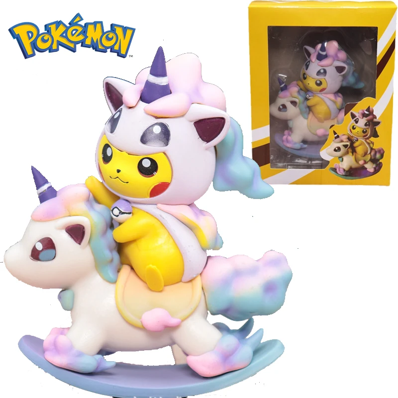 Kawaii Pokemon Pikachu Action Figure Colorful Unicorn Trojan Horse Pikachu Anime Figure Decoration Kids Toys for Boys Girls Gift
Kawaii Pokemon Pikachu Action Figure Colorful Unicorn Trojan Horse Pikachu Anime Figure Decoration Kids Toys for Boys Girls Gift