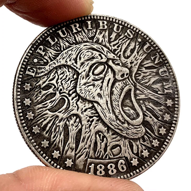 1886 skull demon relief antique copper old silver commemorative coin collection coin copper coin commemorative medal coin
1886 skull demon relief antique copper old silver commemorative coin collection coin copper coin commemorative medal coin