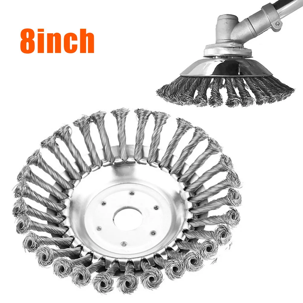 8inch Steel Wire Wheel Garden Weed Brush Lawn Mower Grass Eater Trimmer Brush Cutter Tools Garden Grass Trimmer Head Weed Brush
8inch Steel Wire Wheel Garden Weed Brush Lawn Mower Grass Eater Trimmer Brush Cutter Tools Garden Grass Trimmer Head Weed Brush