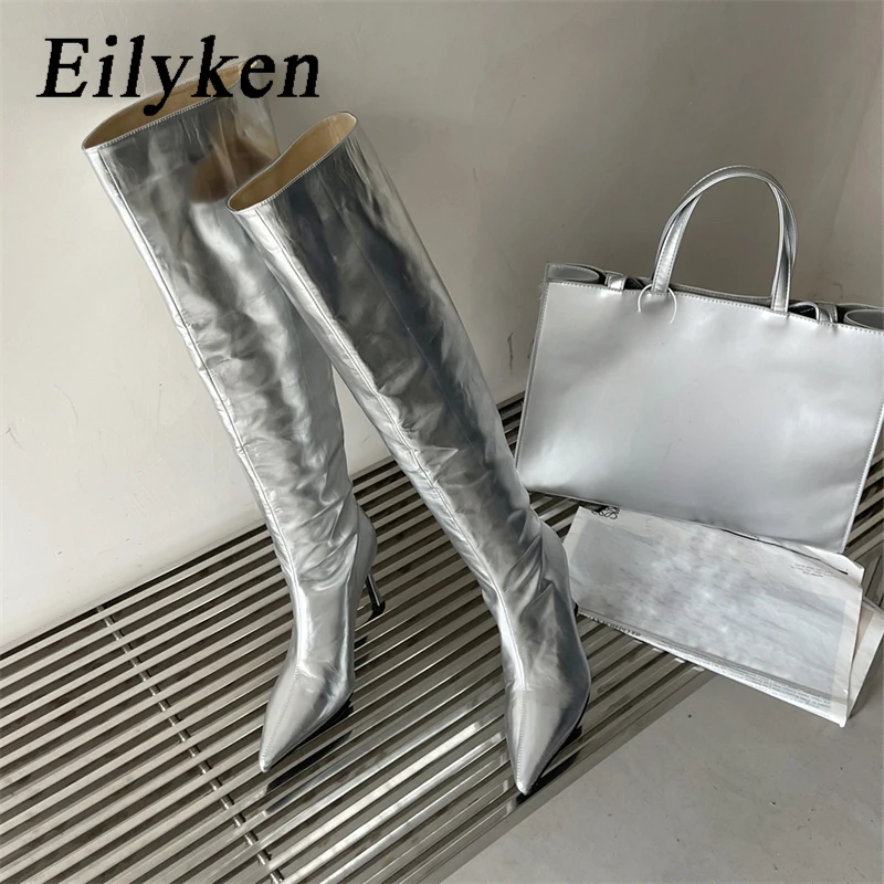 Eilyken Designer Winter Pleated Women Thigh Knee High Heels Boots Punk Pointed Toe Thin Heels Shoes Sexy Long Zapatos de mujer
Eilyken Designer Winter Pleated Women Thigh Knee High Heels Boots Punk Pointed Toe Thin Heels Shoes Sexy Long Zapatos de mujer