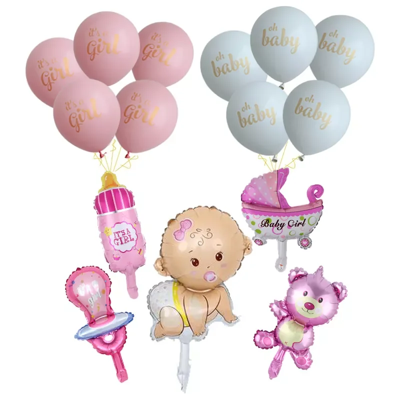 New 15Pcs/set It is A Boy Girl Foil Latex Balloons Kid Baby Shower Favor Air Globe Toys Birthday Party Decoration Supplies
New 15Pcs/set It is A Boy Girl Foil Latex Balloons Kid Baby Shower Favor Air Globe Toys Birthday Party Decoration Supplies