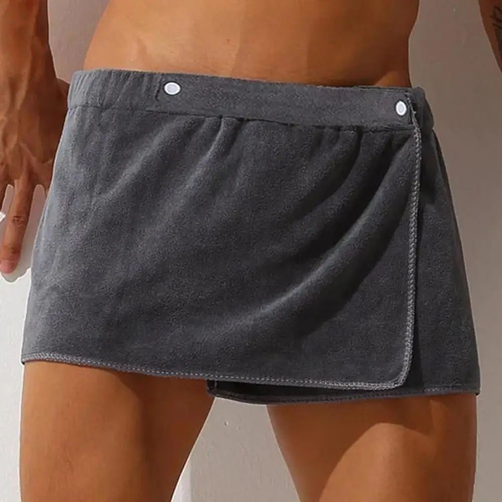 Men Elastic Waist Wearable Toweling Pants Buttons Placket Strong Water Absorbing Men Coral Fleece Toweling Sleeping Bottoms
Men Elastic Waist Wearable Toweling Pants Buttons Placket Strong Water Absorbing Men Coral Fleece Toweling Sleeping Bottoms