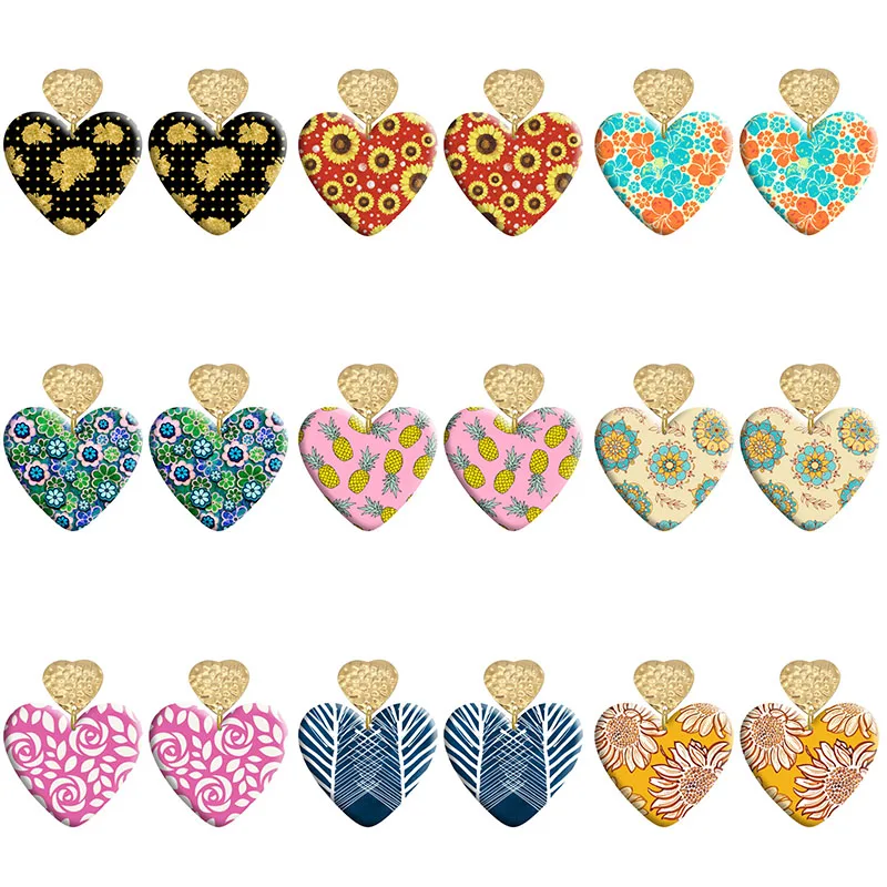 Flowers Love Acrylic Heart Hook Earrings For Women Piercing Ear Drop Dangle Jewelry R1920
Flowers Love Acrylic Heart Hook Earrings For Women Piercing Ear Drop Dangle Jewelry R1920