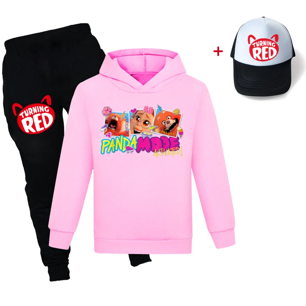 2022 Disney Movie Turning Red Hoodie Long Sleeve Sweatshirt + Pants Sun Hat 3 Piece Set Boys Toddler Girls Costumes 2-16Y
2022 Disney Movie Turning Red Hoodie Long Sleeve Sweatshirt + Pants Sun Hat 3 Piece Set Boys Toddler Girls Costumes 2-16Y