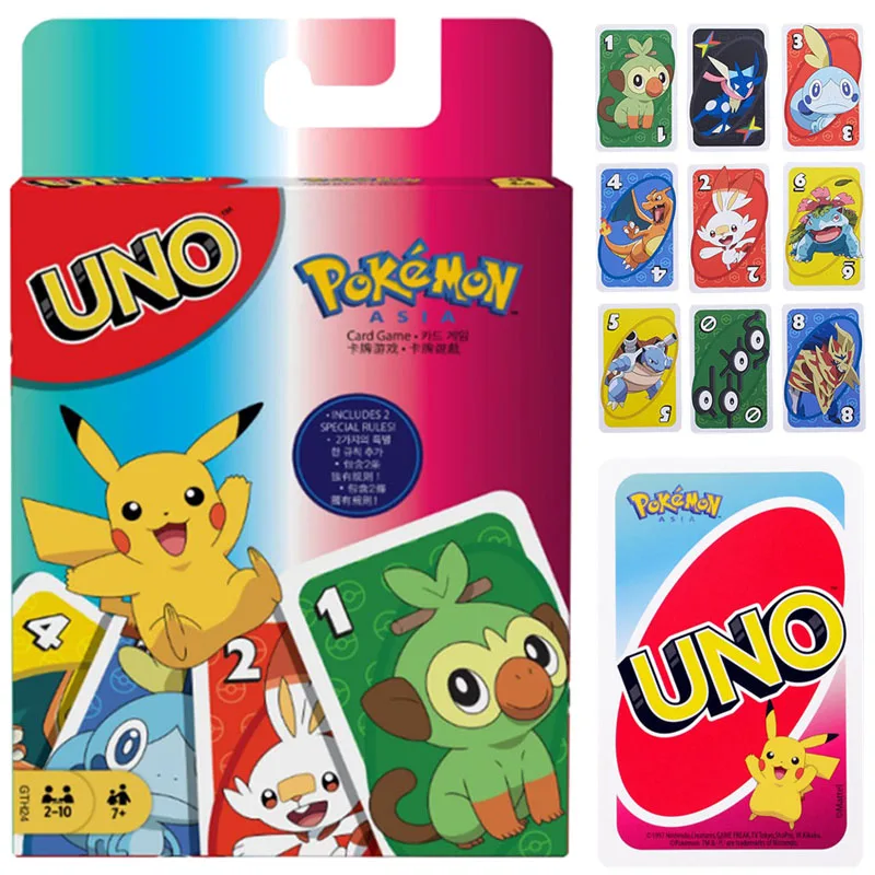 Mattel UNO Anime Pokemon UNO Cards Games Family Entertainment Fun Poker Party Game Toys Playing Cards Gift UNO Mario Bts Blink
Mattel UNO Anime Pokemon UNO Cards Games Family Entertainment Fun Poker Party Game Toys Playing Cards Gift UNO Mario Bts Blink