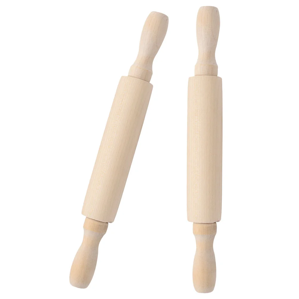 2 Pcs Mini Rolling Pin Kids Baking Tool Small Wooden Dough Roller For Toys Clay Flour
2 Pcs Mini Rolling Pin Kids Baking Tool Small Wooden Dough Roller For Toys Clay Flour