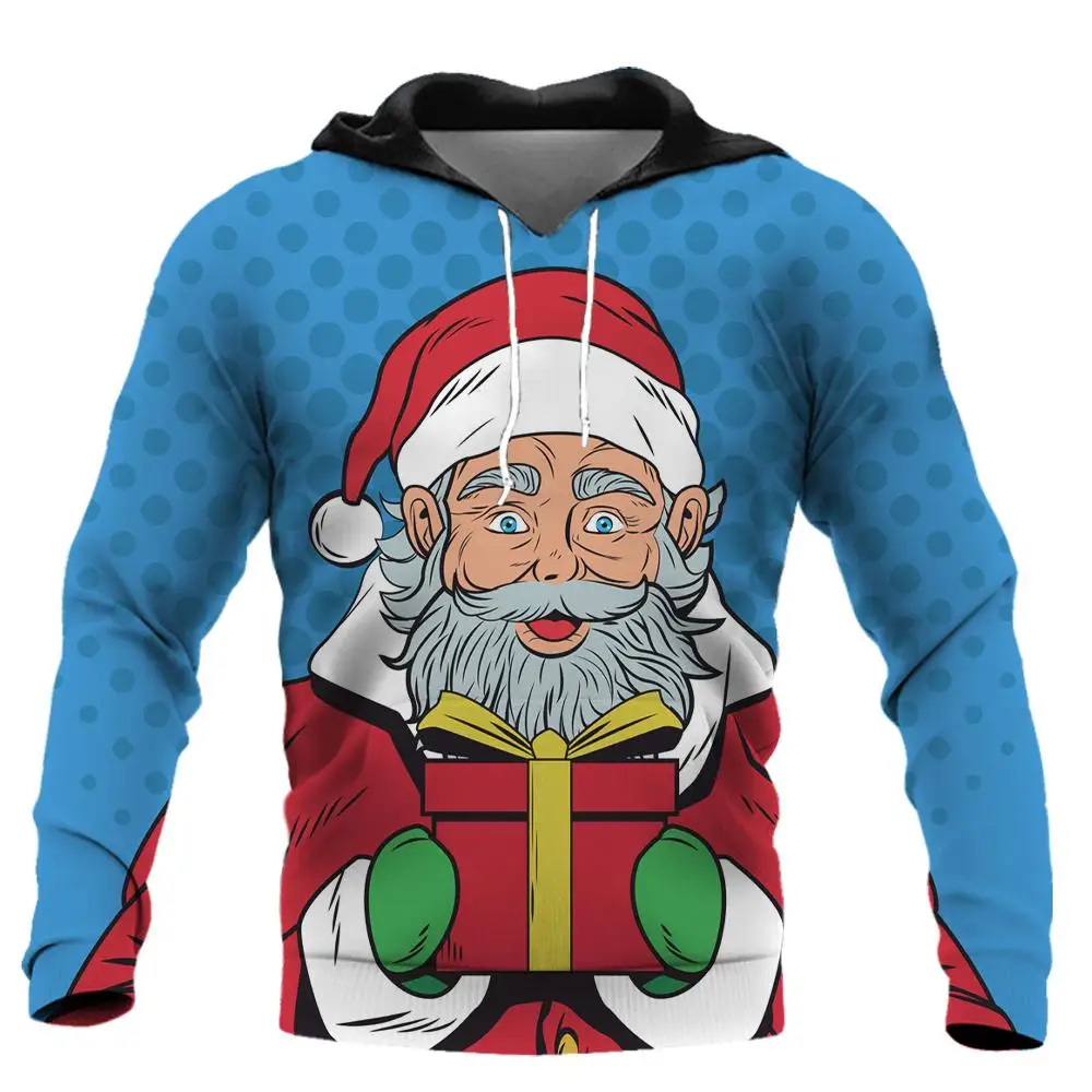 2023 New Men's Hooded Sweatshirt Christmas Hoodie Santa Claus Print Pullover Autumn/Winter Fashion Harajuku Men's Clothing Tops
2023 New Men's Hooded Sweatshirt Christmas Hoodie Santa Claus Print Pullover Autumn/Winter Fashion Harajuku Men's Clothing Tops