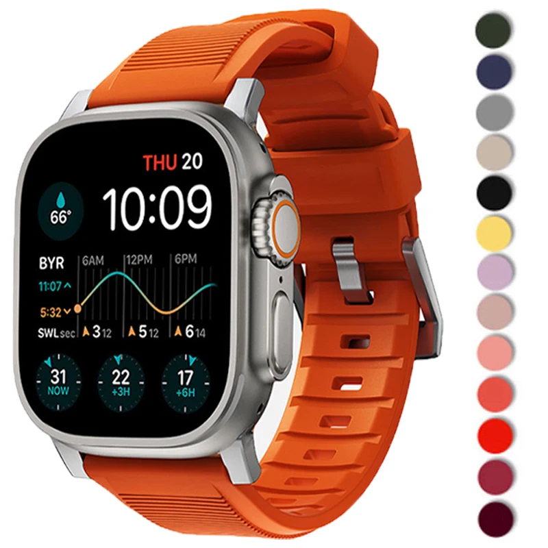 Ремешок силиконовый для Apple Watch band 49 мм 44 мм 45 мм 41 мм 40 мм 42 мм 38 мм 45 мм, резиновый браслет для iWatch series 7 3 4 5 6 se 8
Ремешок силиконовый для Apple Watch band 49 мм 44 мм 45 мм 41 мм 40 мм 42 мм 38 мм 45 мм, резиновый браслет для iWatch series 7 3 4 5 6 se 8