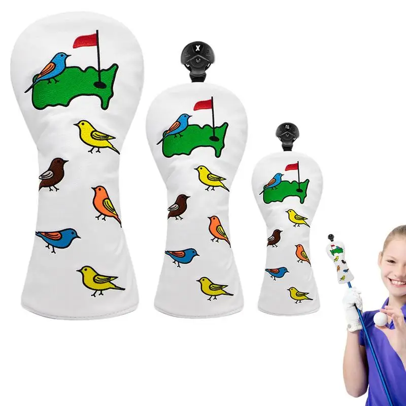 Golf Head Cover Golf Headcovers With Green Birdie Design Golf Club Cover Elastic Golf Club Head Covers Set Interchangeable
Golf Head Cover Golf Headcovers With Green Birdie Design Golf Club Cover Elastic Golf Club Head Covers Set Interchangeable