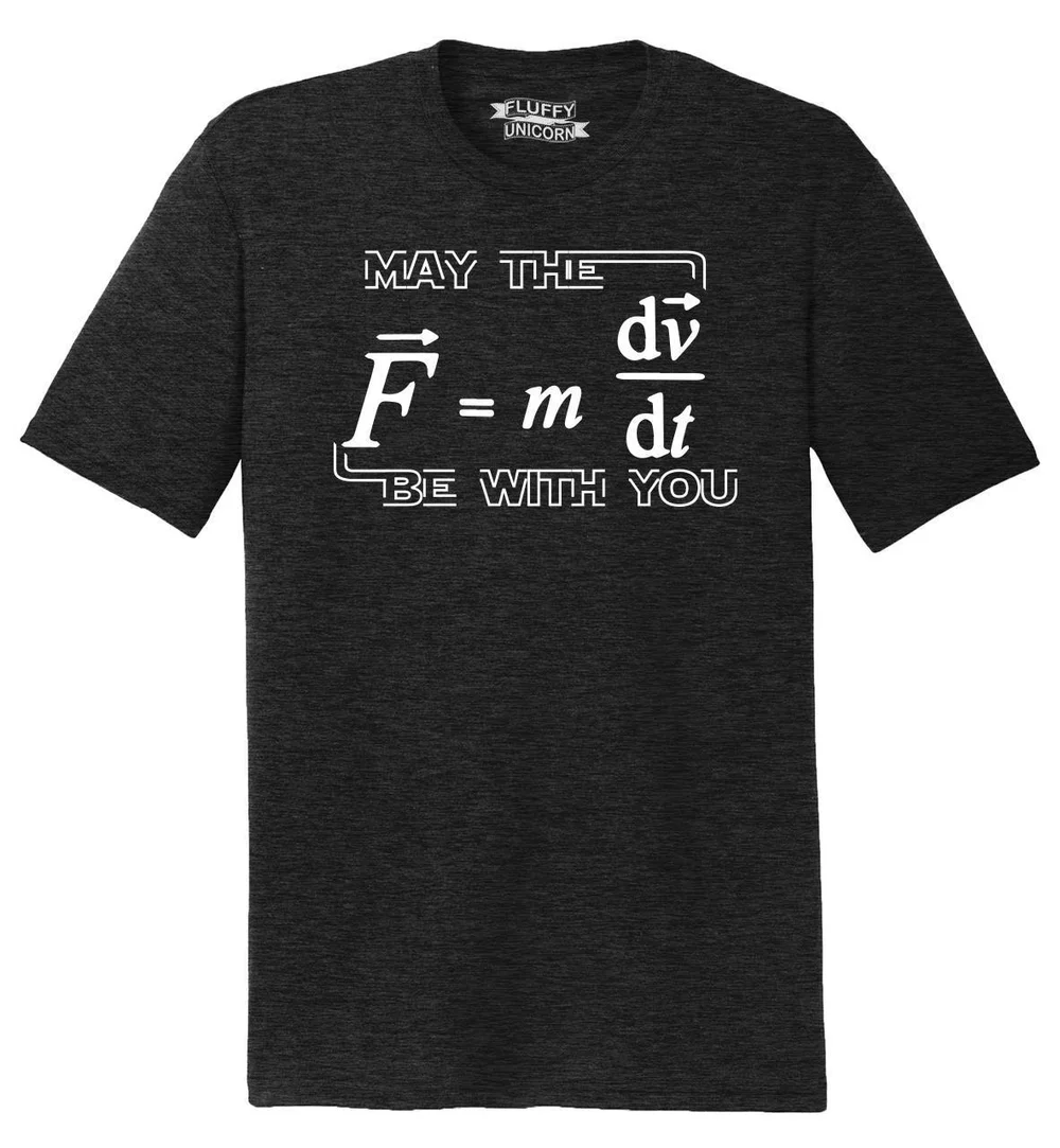 May Force Be with You Funny Math Movie Parody Science T-Shirt 100% Cotton O-Neck Short Sleeve Casual Mens T-shirt Size S-3XL
May Force Be with You Funny Math Movie Parody Science T-Shirt 100% Cotton O-Neck Short Sleeve Casual Mens T-shirt Size S-3XL