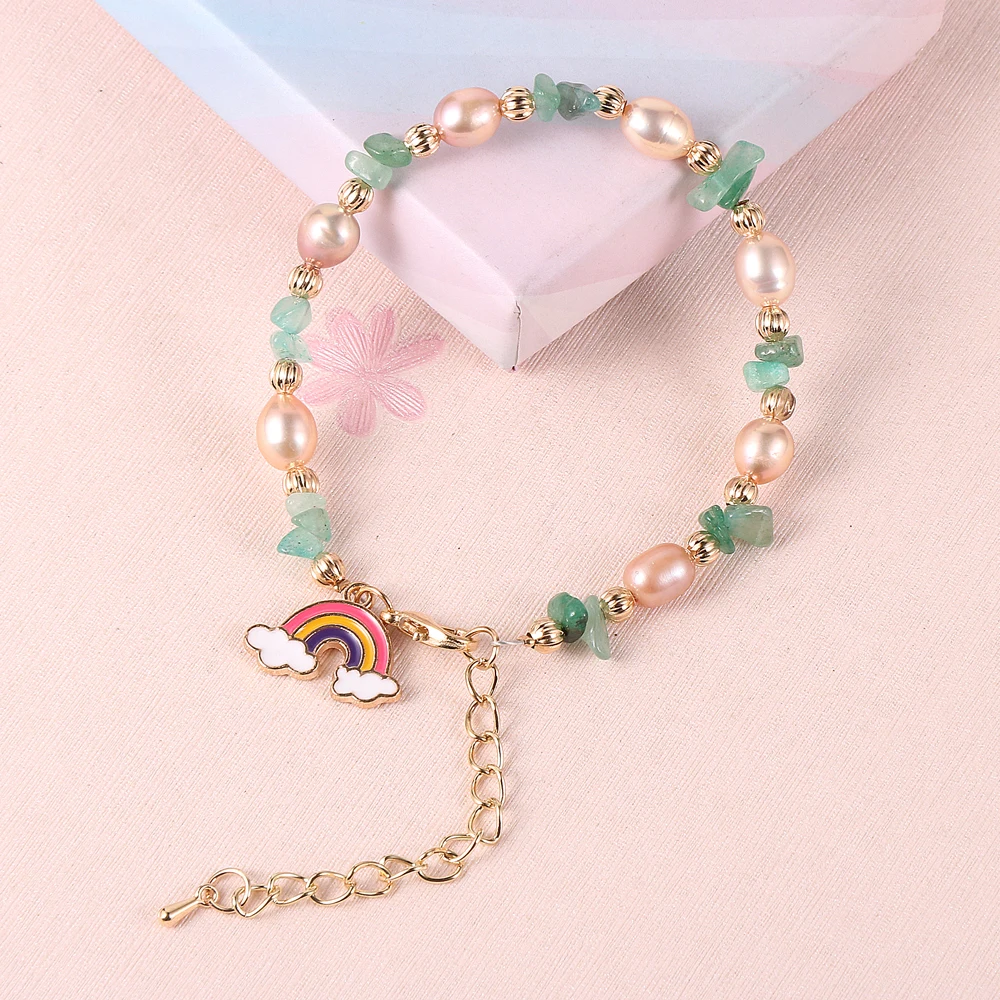 Natural Chip Gravel Freshwater Pearl Bracelets For Women Rainbow Pendant Citrine Tourmalines Girls Bangles Bohemian Jewelry Gift
Natural Chip Gravel Freshwater Pearl Bracelets For Women Rainbow Pendant Citrine Tourmalines Girls Bangles Bohemian Jewelry Gift