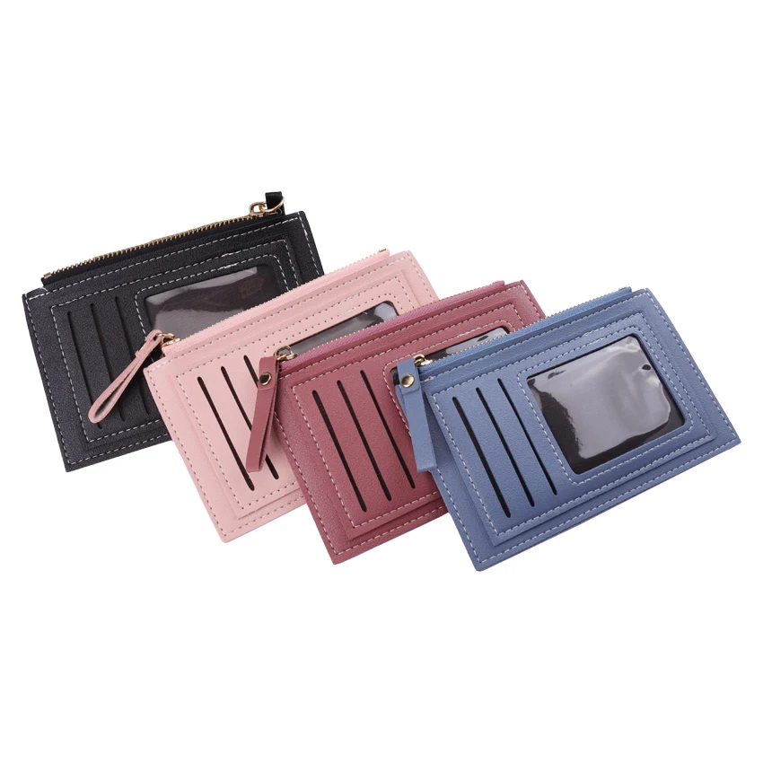 1PC Solid Color Business Card Holder Pu Coin Purse Credit Card Holder Men And Women'S Id Card Holder Small Zipper
1PC Solid Color Business Card Holder Pu Coin Purse Credit Card Holder Men And Women'S Id Card Holder Small Zipper