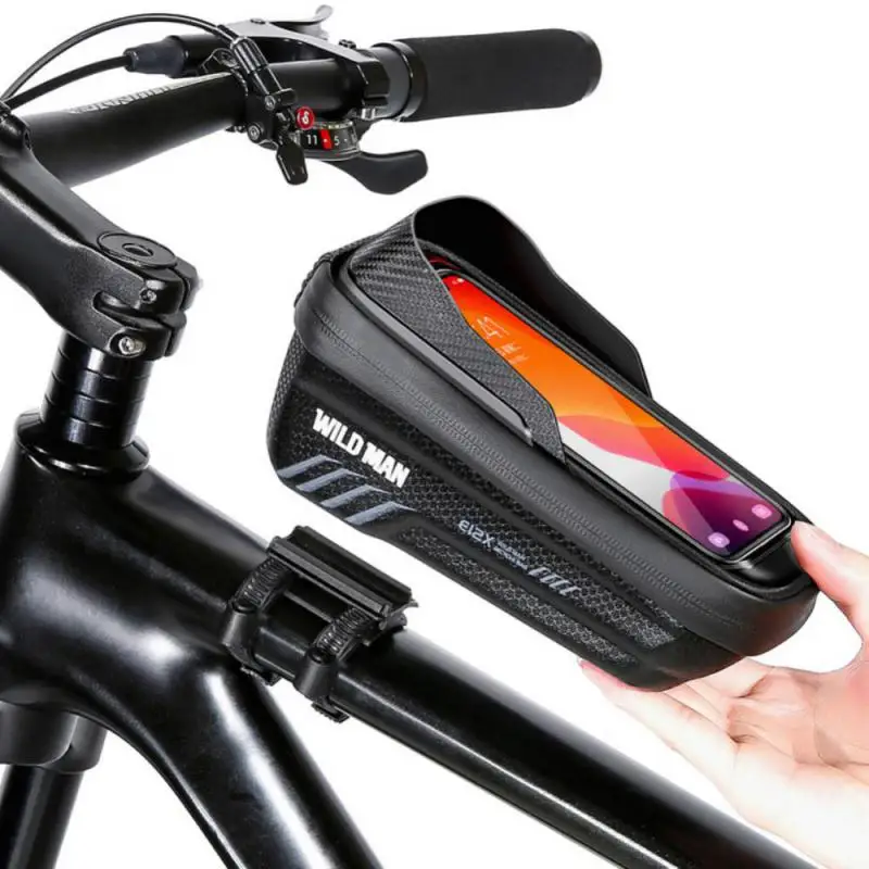 WILD MAN Bicycle Bag Frame Front Top Tube Phone Bag Waterproof 6.8inch Touchscreen Phone Case Bags MTB Pack Bicycle Accessories
WILD MAN Bicycle Bag Frame Front Top Tube Phone Bag Waterproof 6.8inch Touchscreen Phone Case Bags MTB Pack Bicycle Accessories